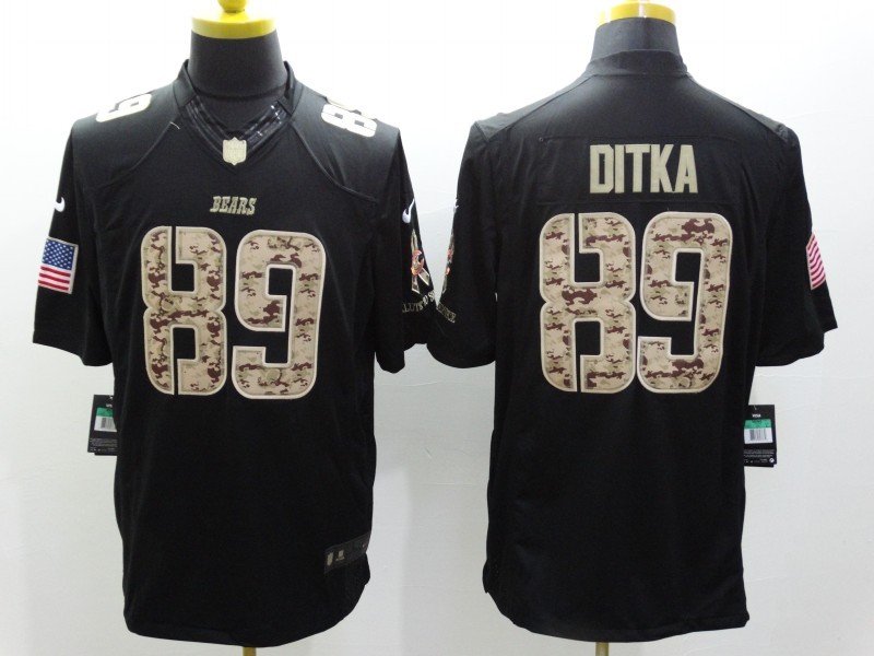 Men's Chicago Bears Mike Ditka #89 Black Jersey